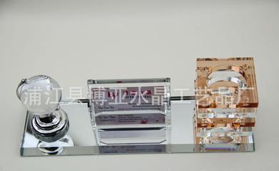 【水晶办公用品套件 单位送礼 企业送礼 会议记念礼品】价格_厂家_图片 -